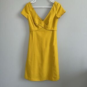 J. Crew Yellow Midi Dress